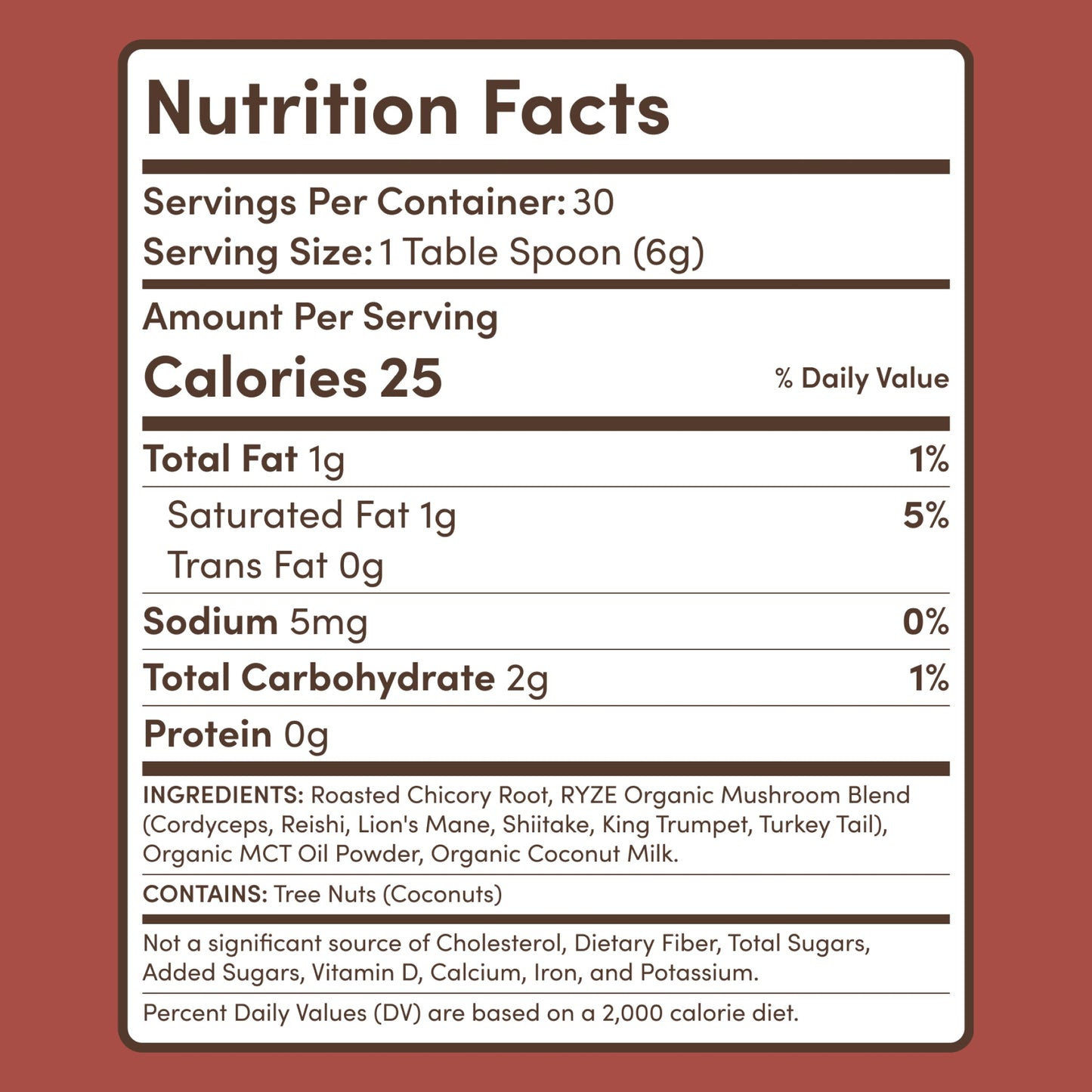 Mushroom Chicory (30 Servings) - QFRD