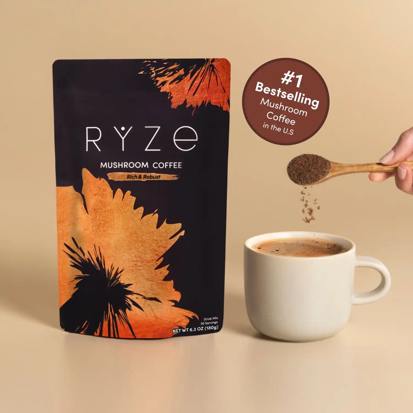 Mushroom Coffee House Blend 30 Servings - QXZL