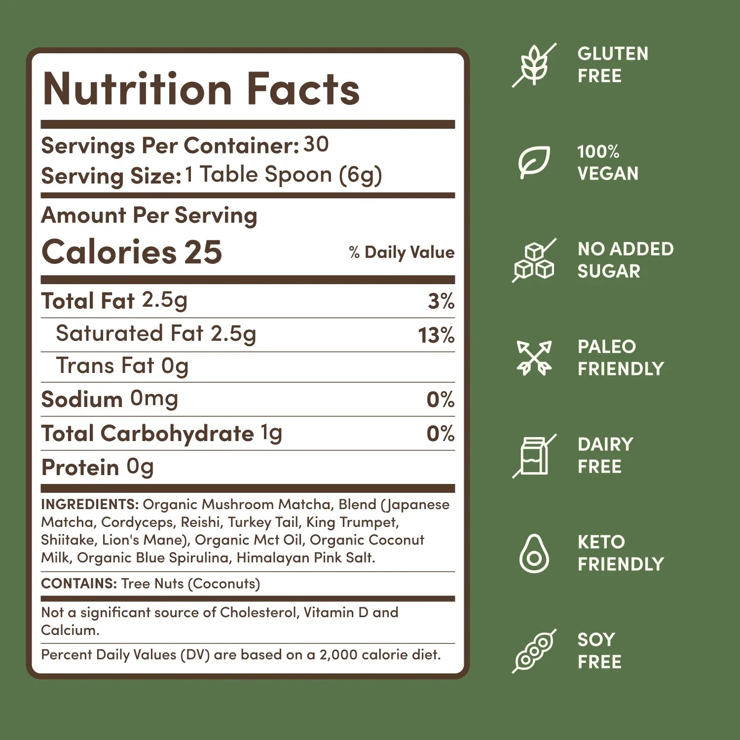 Mushroom Matcha (30 Servings) - HN60