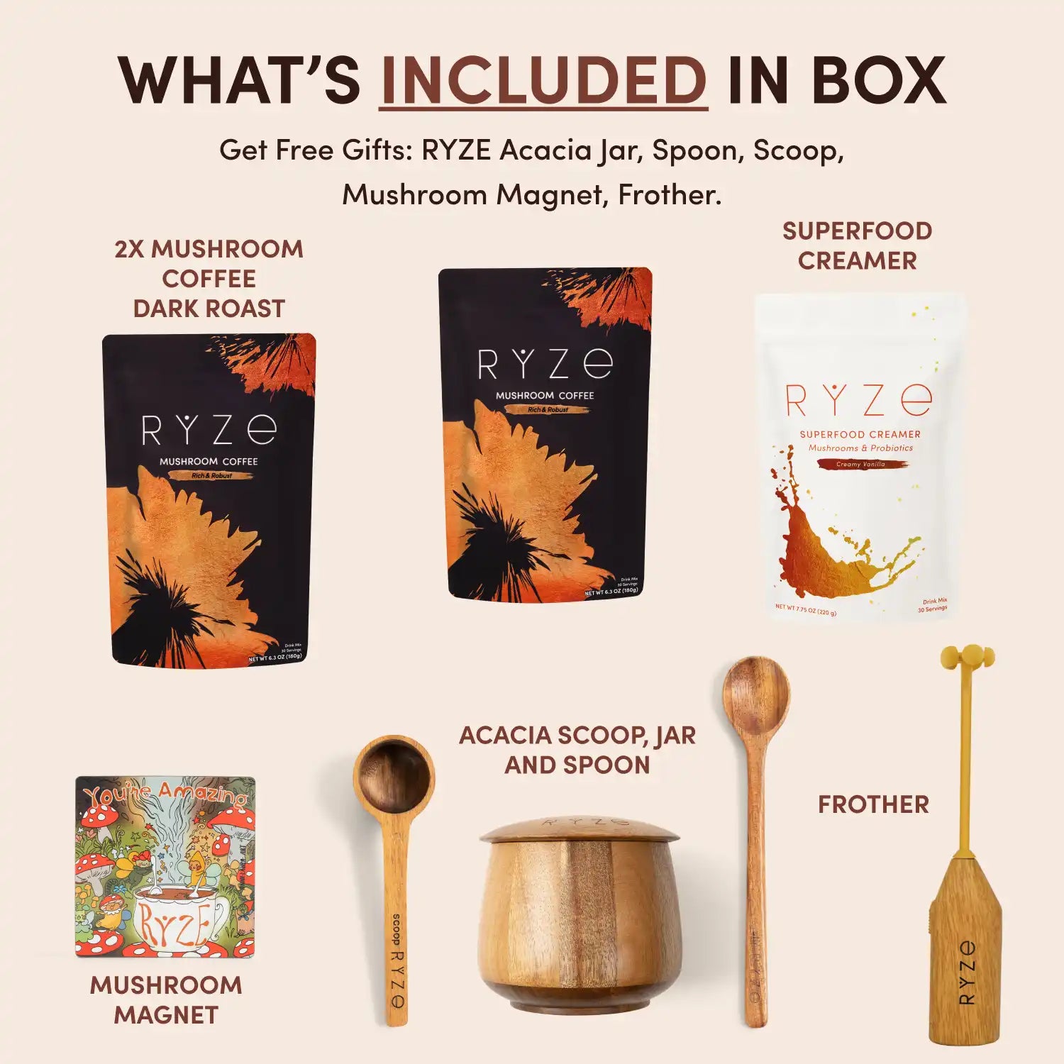 Mushroom Coffee Ritual Set - VE1P
