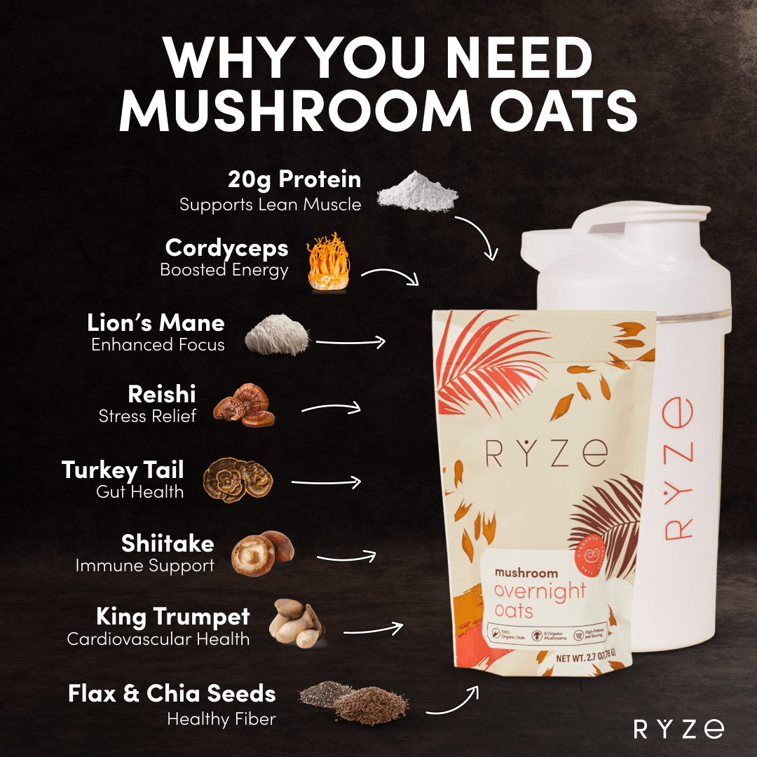 Mushroom Overnight Oats Pack (14 Servings) - W5CY