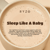 RYZE Hot Cocoa - with 6 Sleep Superfoods to Help Fall Asleep and Stay Asleep - HY7K