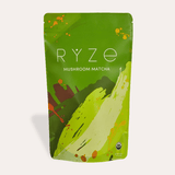 RYZE Mushroom Matcha - with 6 Organic Adaptogenic Mushrooms Grown In USA and Ceremonial-Grade Japanese Matcha - W69L